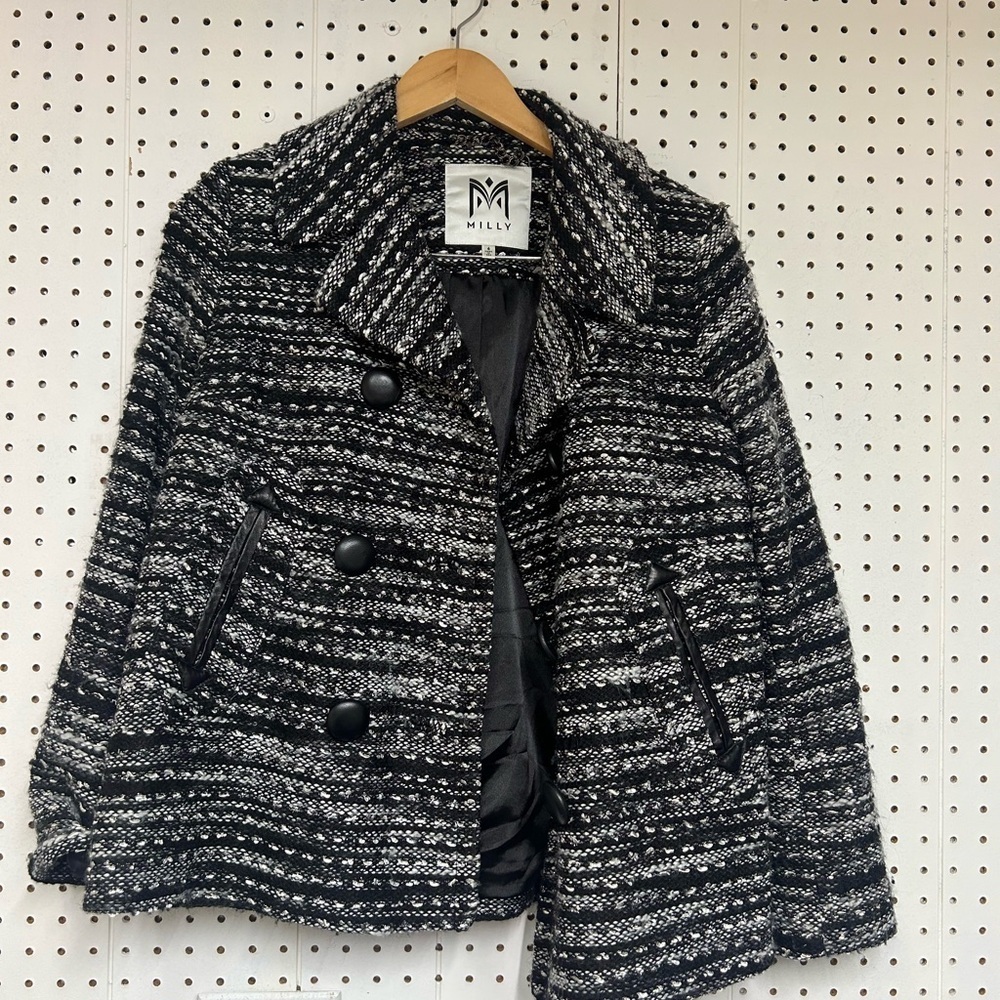Milly Black and White Women's Jacket